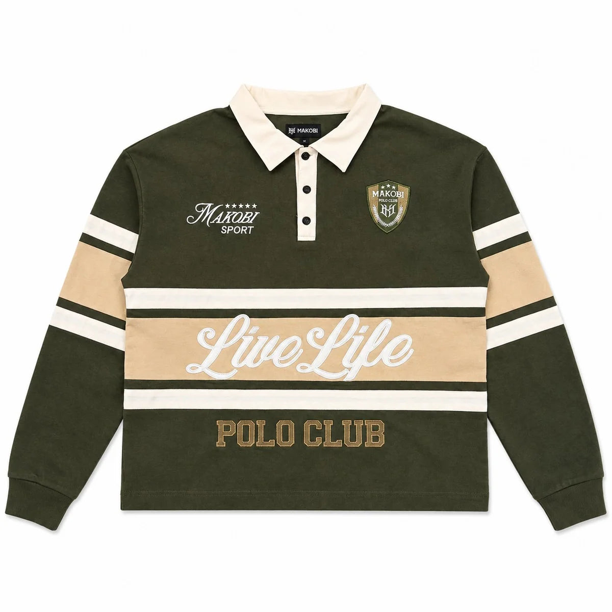 MAKOBI LIVE LIFE RUGBY SHIRT by Makobi