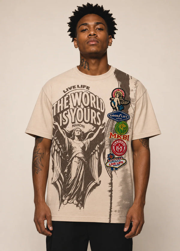 MONDO OVERSIZED PATCHWORK TEE by MAKOBI