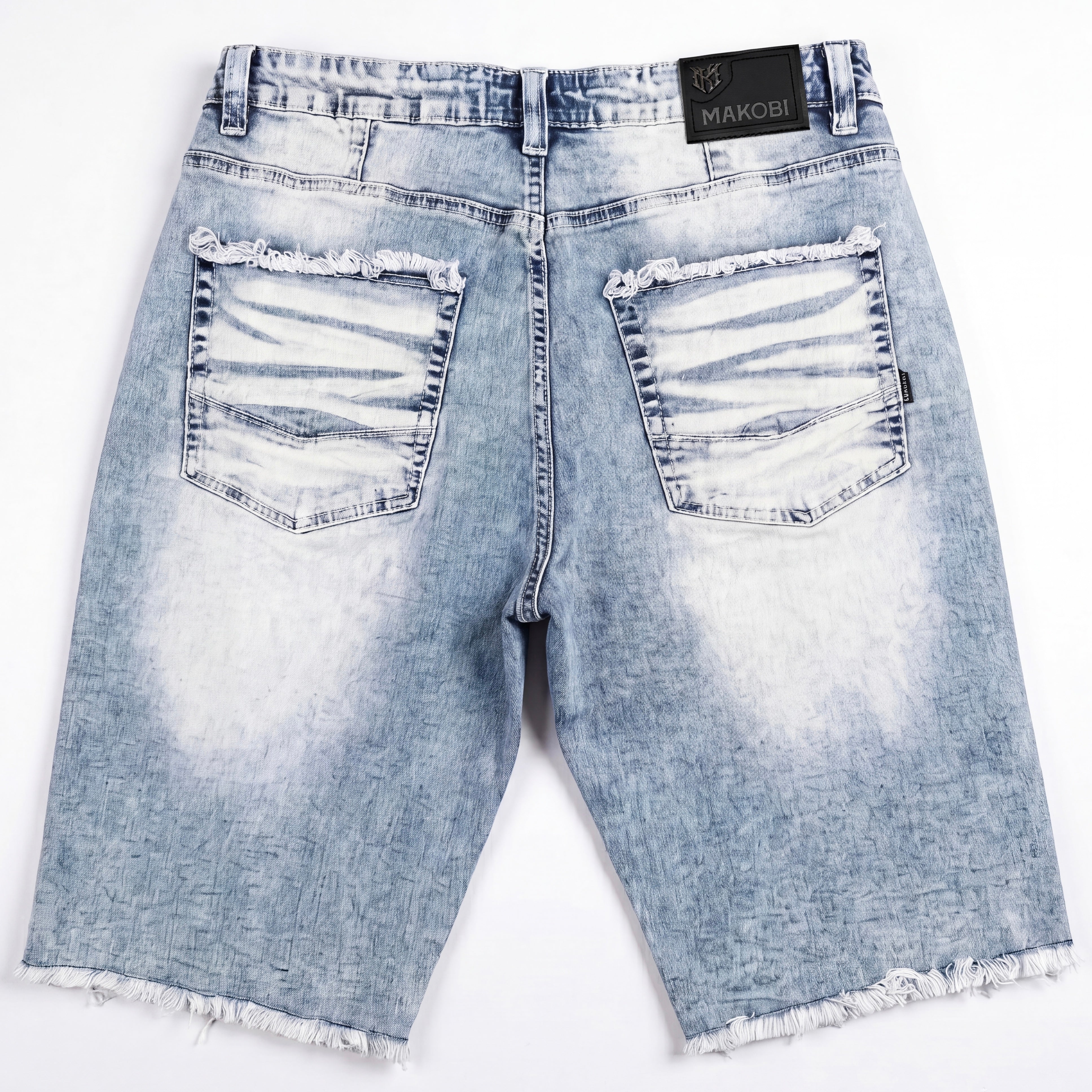 MAKOBI PAIN DENIM SHORTS by Makobi