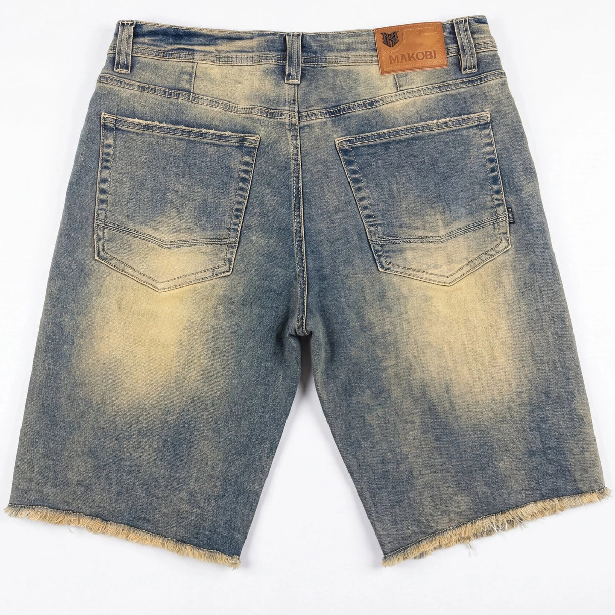 MONDO PATCH DENIM JORTS by MAKOBI