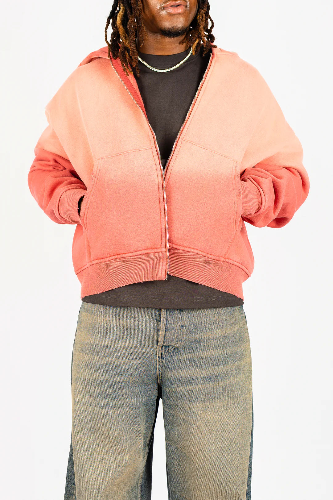 DAY1INE WASHED ZIPUP HOODIE by DAY1NE