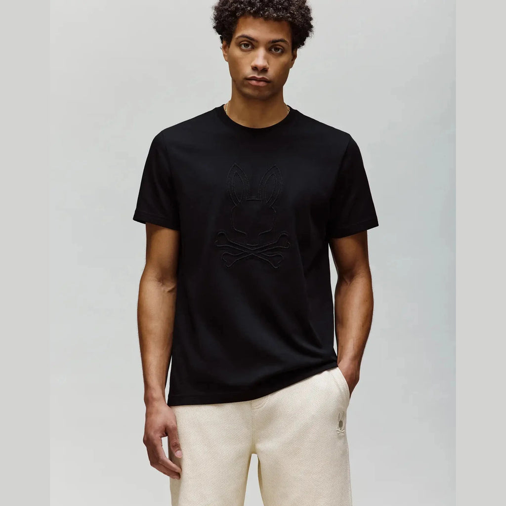 PSYCHO BUNNY REMY TEE-BLACK