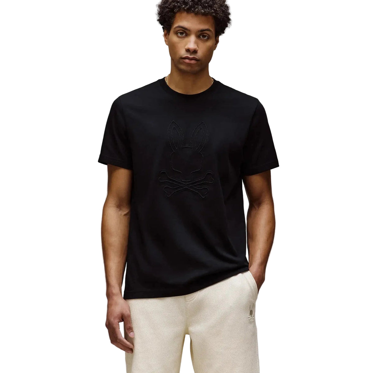 PSYCHO BUNNY REMY TEE-BLACK by Psycho Bunny