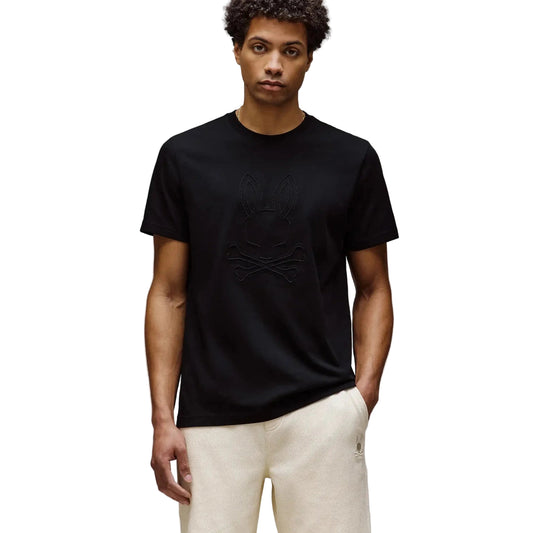 PSYCHO BUNNY REMY TEE-BLACK by Psycho Bunny
