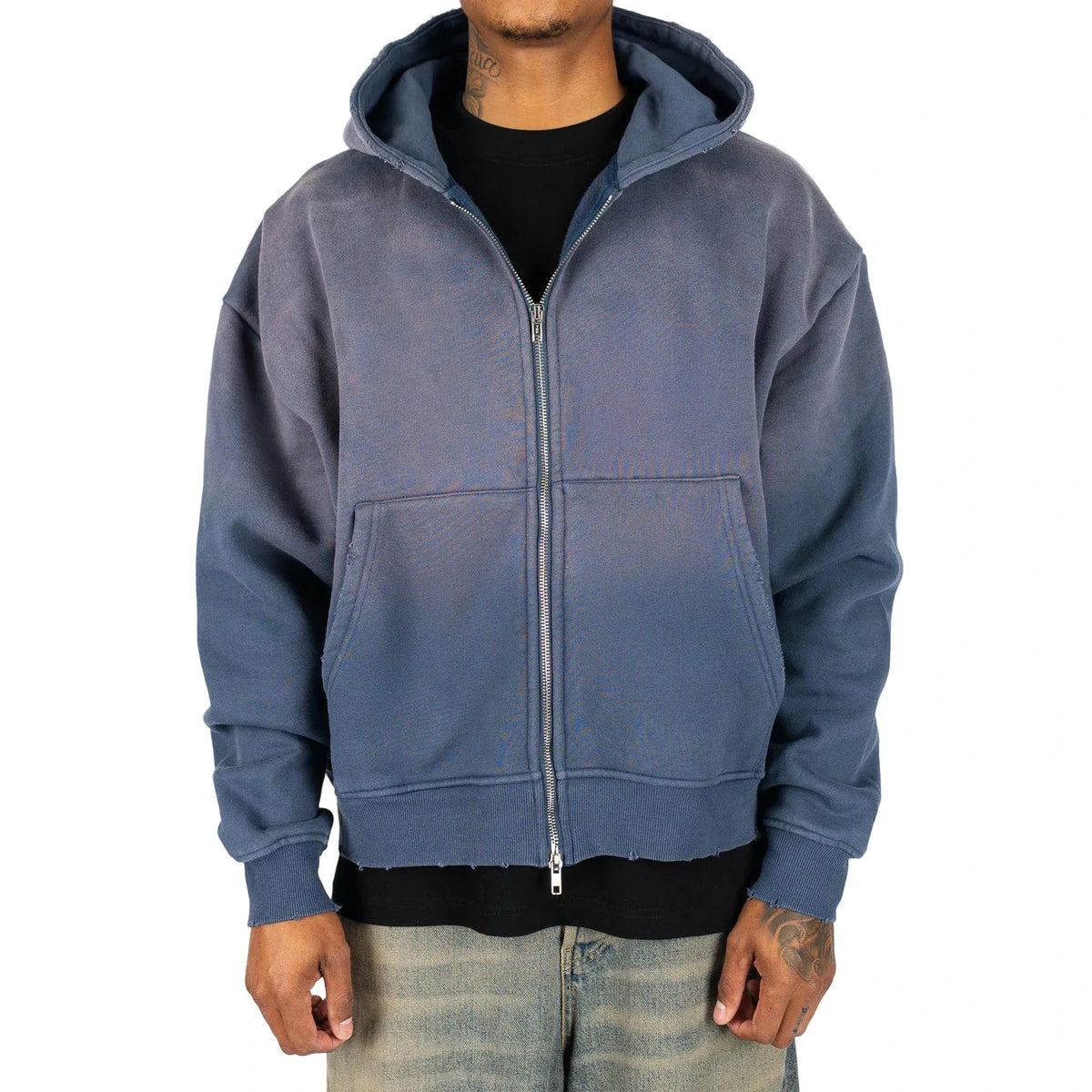 DAY1INE WASHED ZIPUP HOODIE by DAY1NE