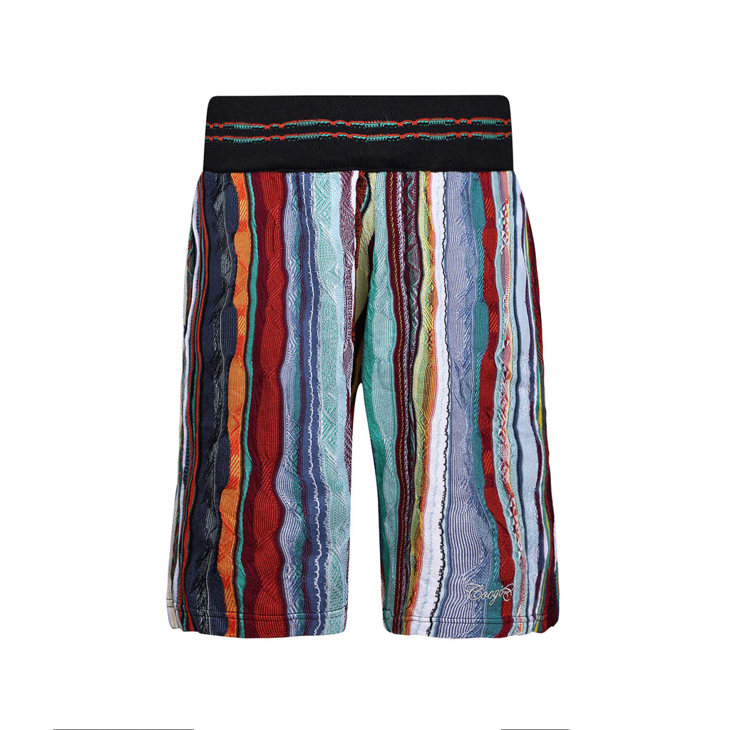 COOGI Light Weight Sweater Knit Shorts in Jade Black