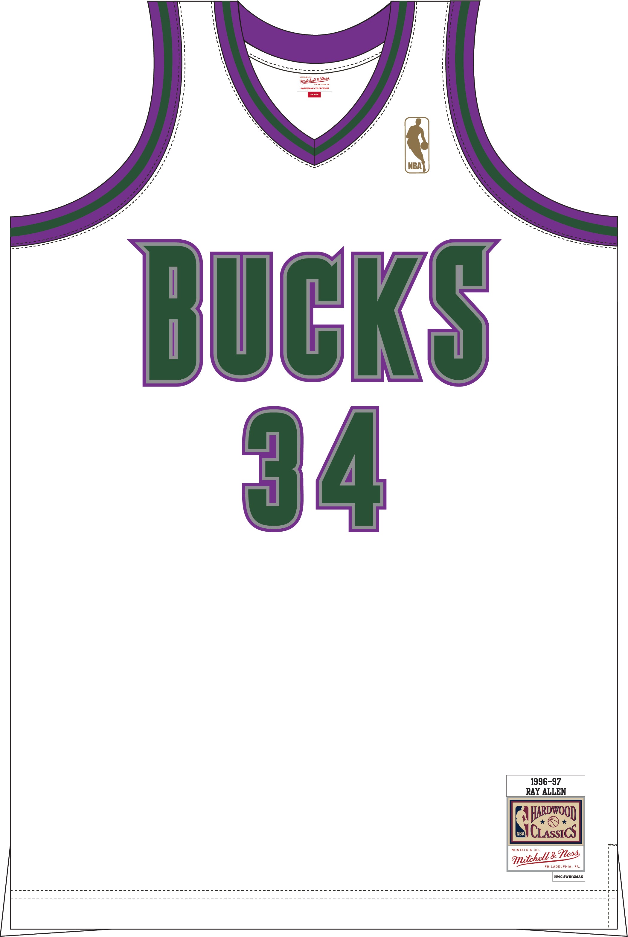 Milwaukee Bucks Basketball Jersey, Collections