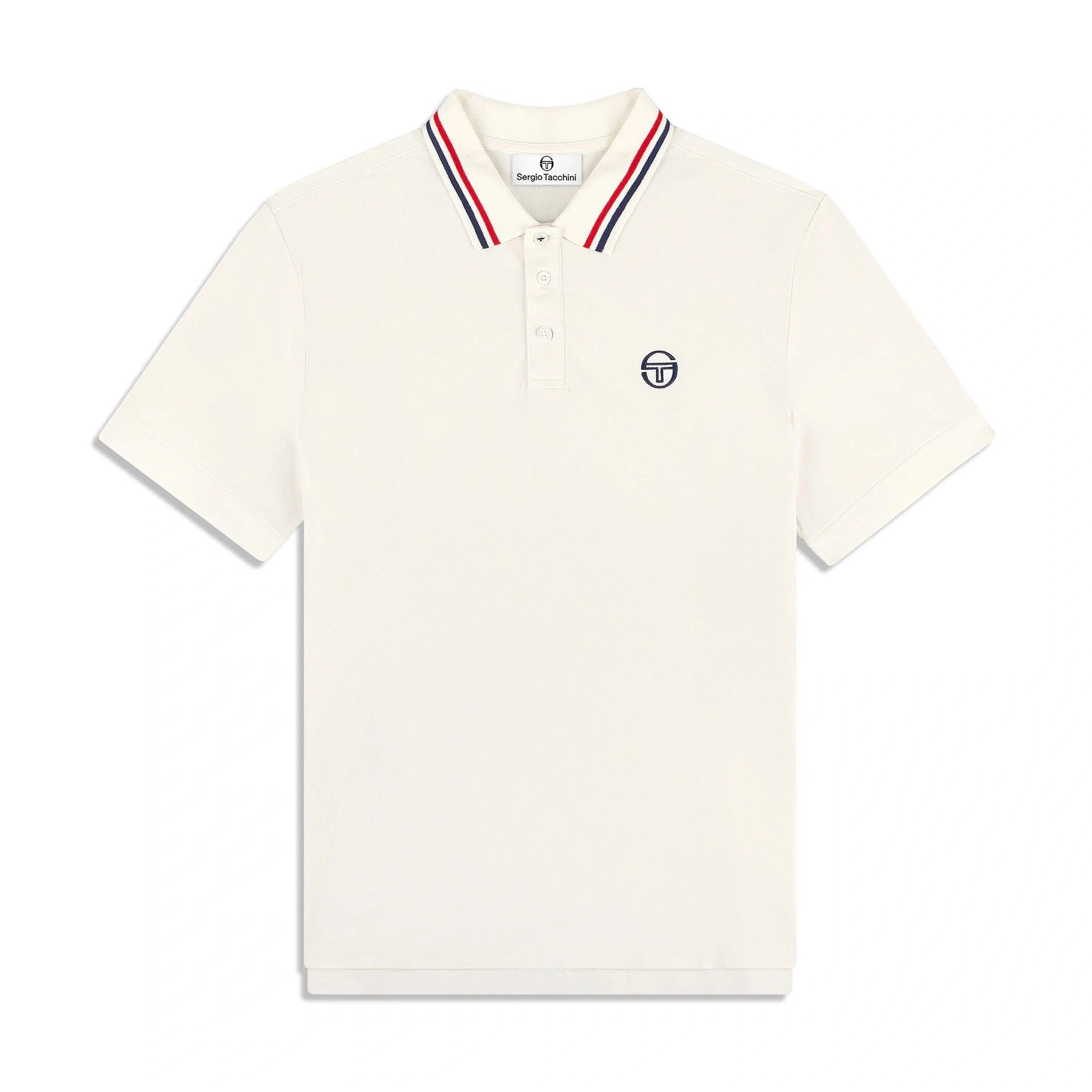 SERGIO TACCHINI PIQUE POLO CREAM