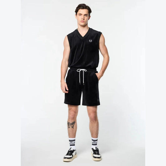SERGIO TACCHINI VELOUR VEST BLACK by Sergio Tacchini