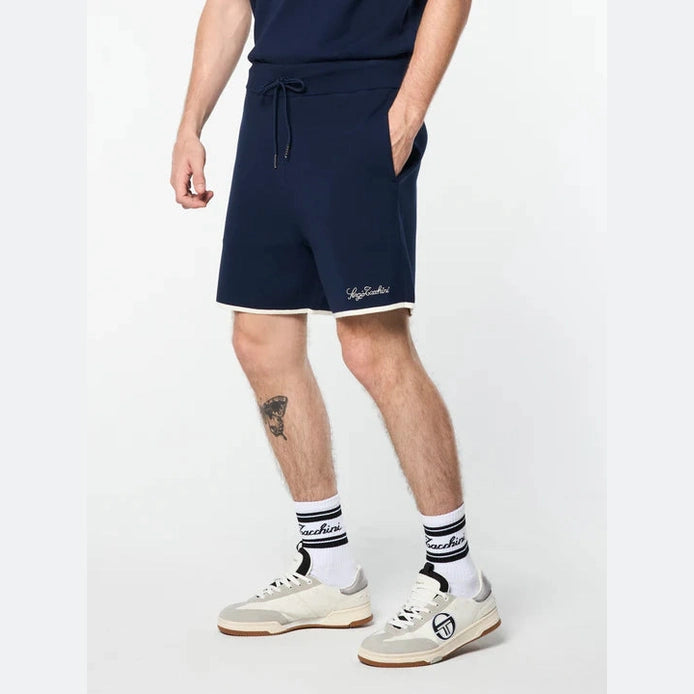 SERGIO TACCHINI KNIT SHORTS-NAVY