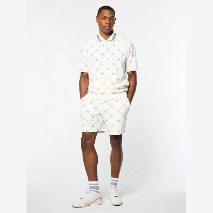 SERGIO TACCHINI ZIP POLO-CREAM