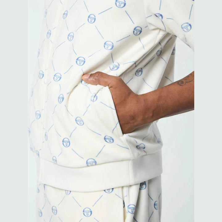 SERGIO TACCHINI ZIP POLO-CREAM