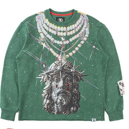 FROST JESUS CREW NECK-GREEN by Frost Originals