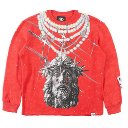 FROST JESUS CREW NECK -RED by Frost Originals