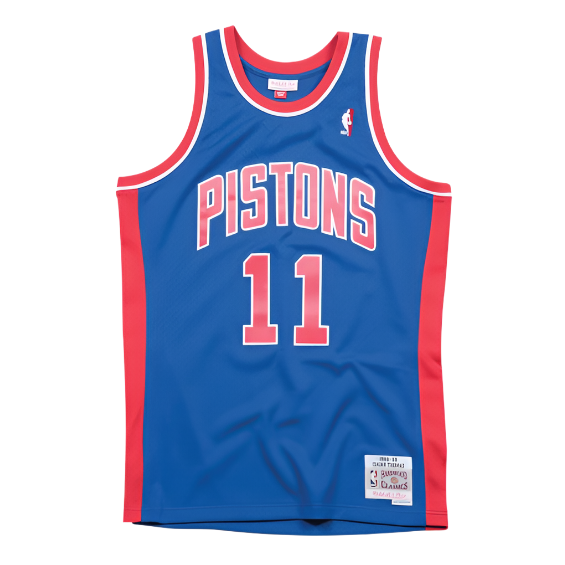 Pistons 88-89 Isiah Thomas Jersey by Mitchell and Ness