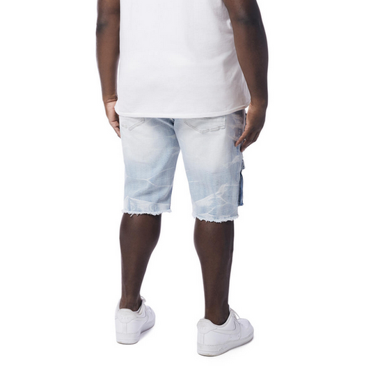 SMOKE RISE RIP & REPAIR CARGO SHORTS by SMOKE RISE