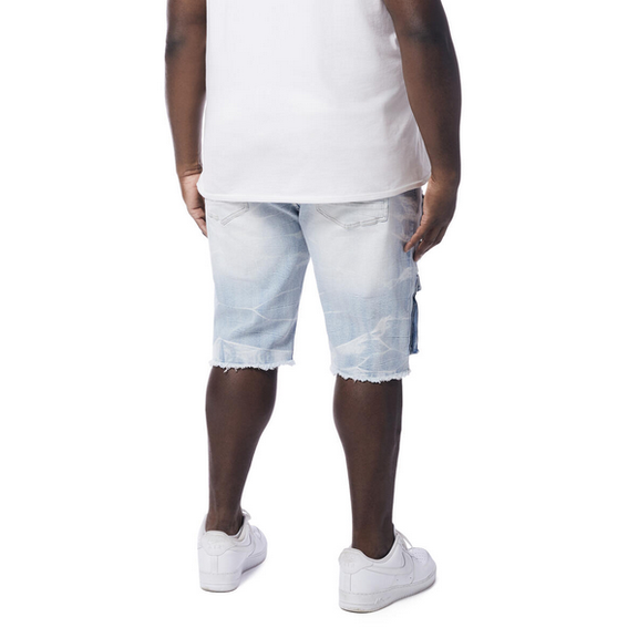 SMOKE RISE RIP & REPAIR CARGO SHORTS by SMOKE RISE