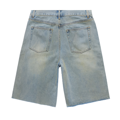 HOMME FEMME STUDDED DENIM SHORTS