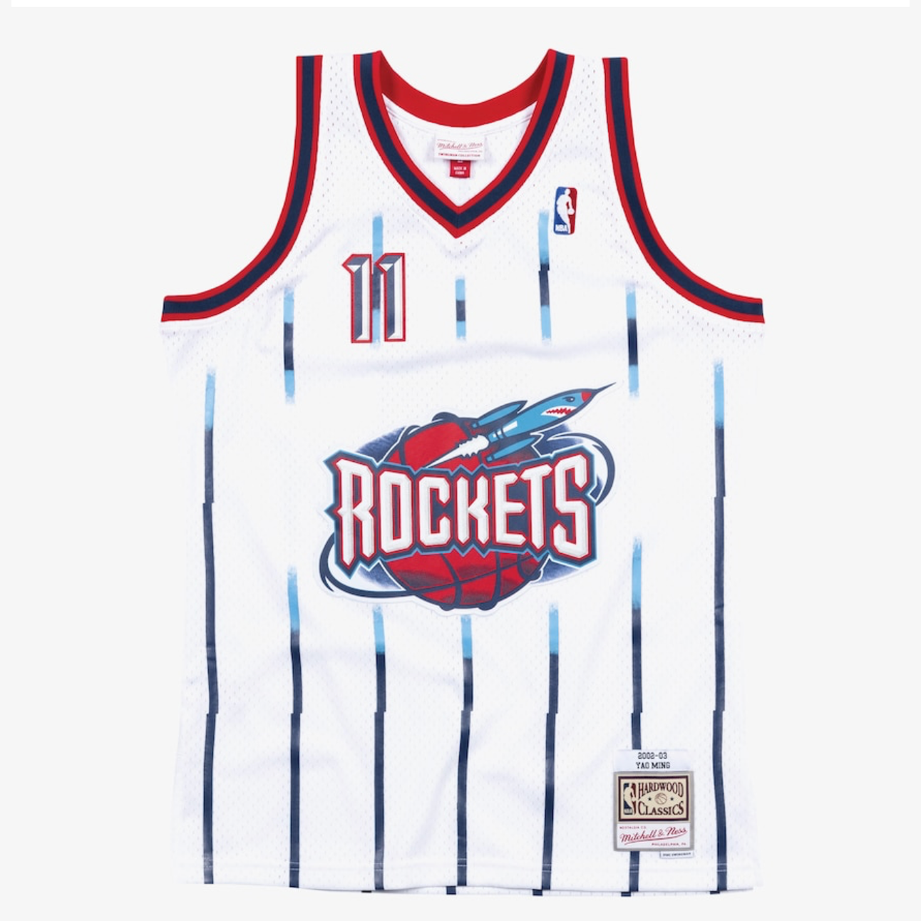 YAO MING MITCHELL AND NESS ROCKETS JERSEY