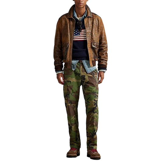 POLO CANVAS CAMO CARGO PANTS by POLO