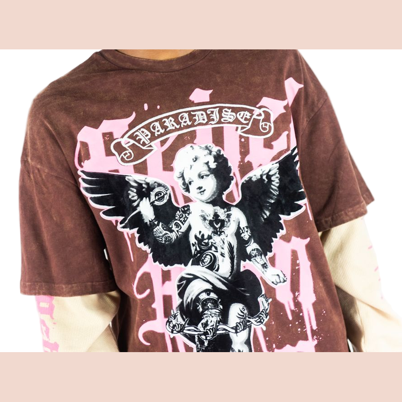REBEL MINDS PARADISE ANGEL TOWER SHIRT