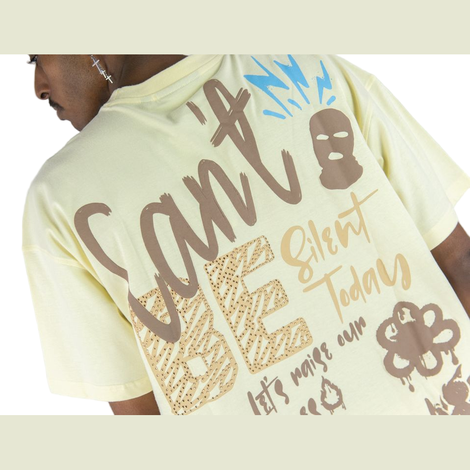 REBEL MINDS CANT BE CROPPED TEE by Rebel Minds