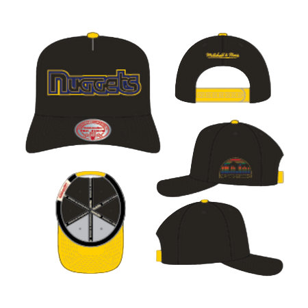 MITCHELL AND NESS NBA CLASS ACT PRO SNAPBACK HWC NUGGETS by Mitchell and Ness