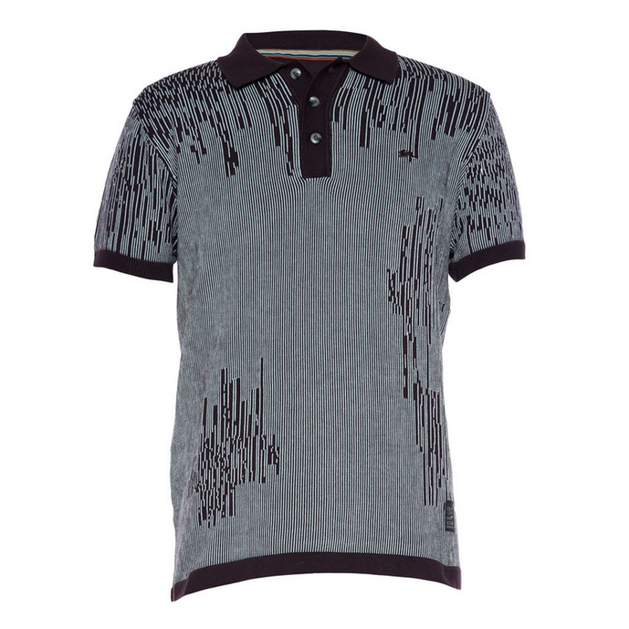A.TIZIANO BODHI TEAL SWEATER KNIT POLO by A TIZIANO