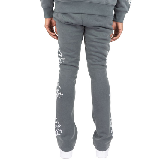 REBEL MINDS CROSS STACKED SWEATPANTS by Rebel Minds