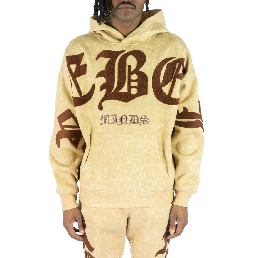 REBEL MINDS CHENILLE REBEL HOODIE by Rebel Minds