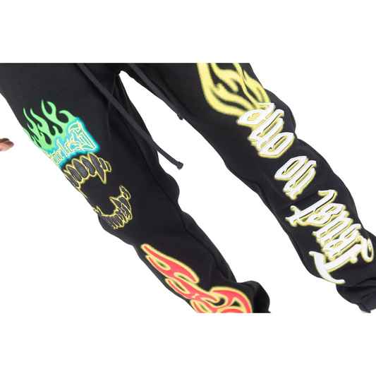 REBEL MINDS TRUST NO ONE SWEATPANTS by Rebel Minds