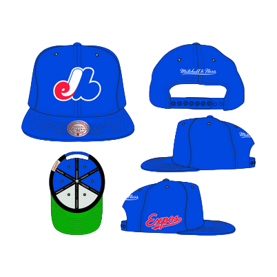 MITCHELL AND NESS COOP EXPOS SNAPBACK by Mitchell and Ness