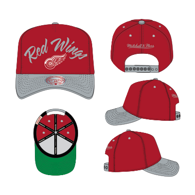 MITCHELL AND NESS RED WINGS SNAPBACK