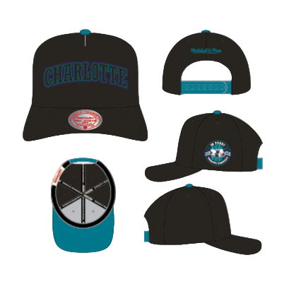 MITCHELL AND NESS HORNETS SNAPBACK by Mitchell and Ness