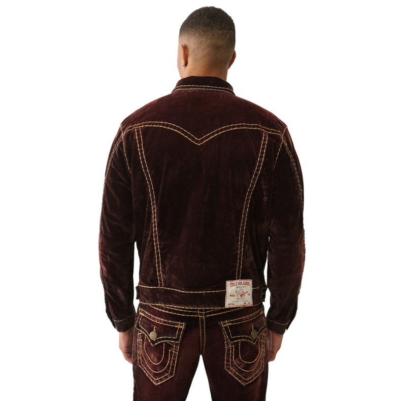 TRUE RELIGION OVERSIZED VELVET JACKET