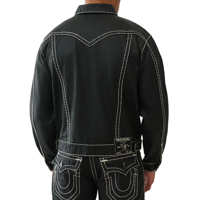 TRUE RELIGION OVERSIZE COATED JACKET by True Religion
