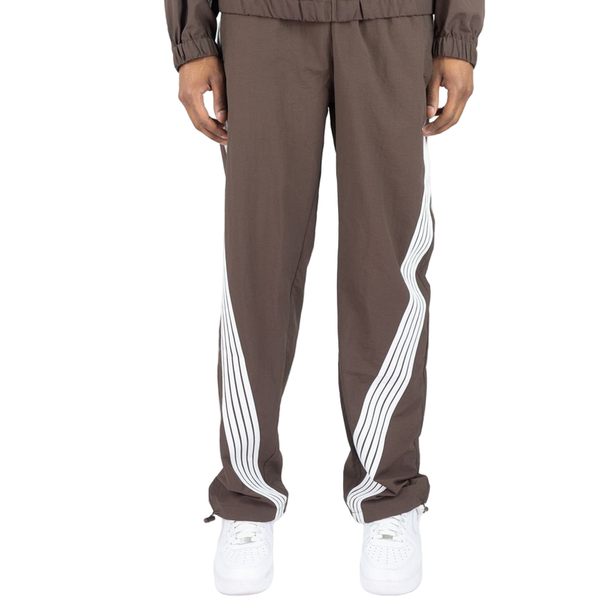 REBEL MINDS STRIPE NYLON PANTS by Rebel Minds
