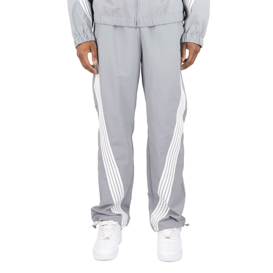 REBEL MINDS STRIPE NYLON PANTS by Rebel Minds