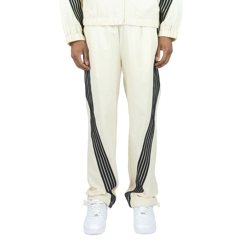 REBEL MINDS STRIPE NYLON PANTS by Rebel Minds