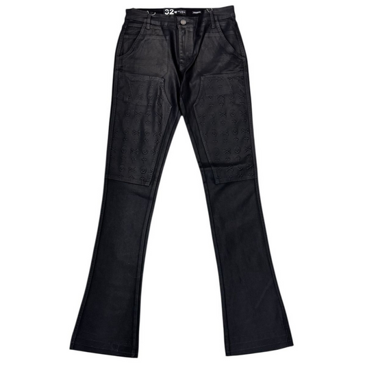 WAIMEA WAXED STACKED JEANS by WAIMEA
