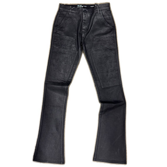 WAIMEA WAXED STACKED JEANS by WAIMEA