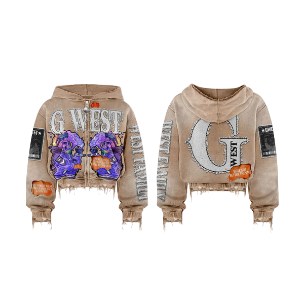 G WEST DISTRESSED HOODIE