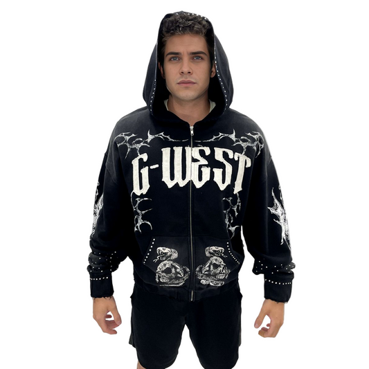 G WEST SKELETON HOODIE by G-WEST