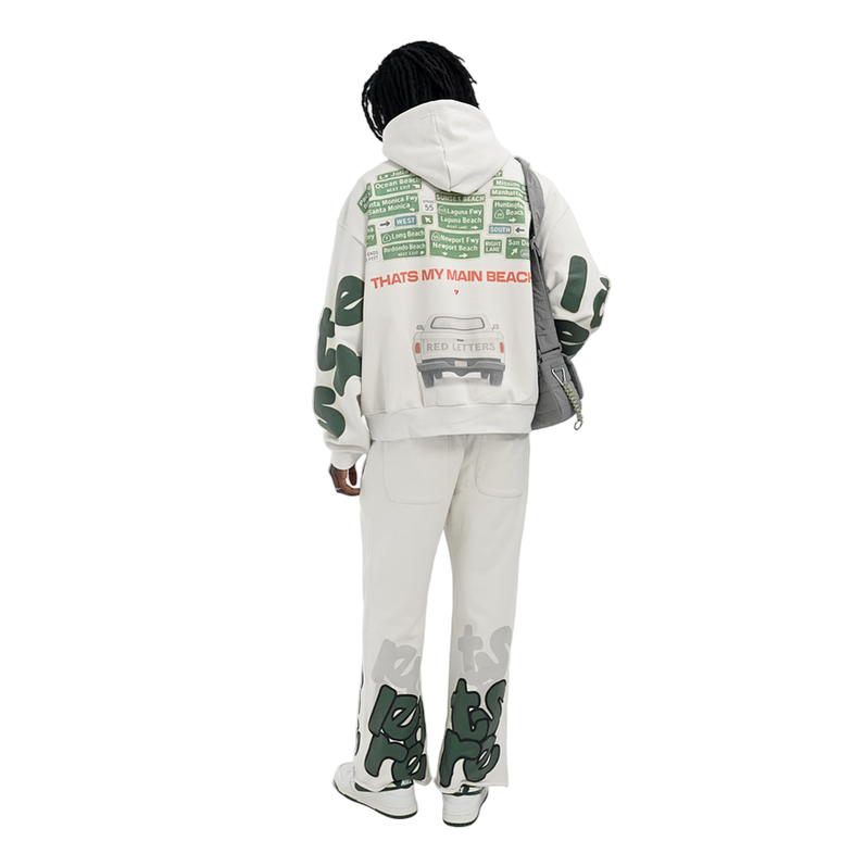 RED LETTERS SCATTERED PANTS