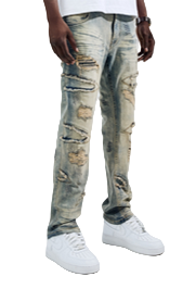 BLACK LIGHT TINTED/GREY DENIM