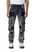 BLACK LIGHT DISTRESSED CARGO JEANS