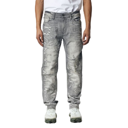 BLACK LIGHT GREY STACKED DENIM by Black Light