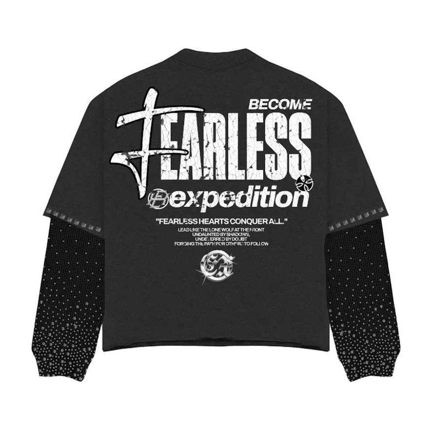 PREMIUM MILANO WOLF RHINESTONE LONG SLEEVE