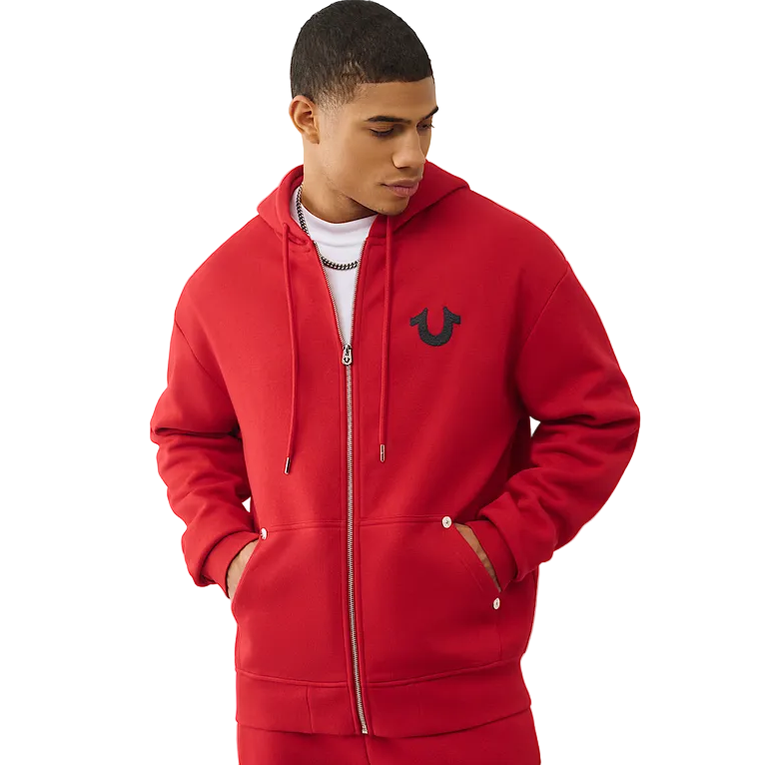 TRUE RELIGION NUMBER ONE SRS ZIP UP HOODIE