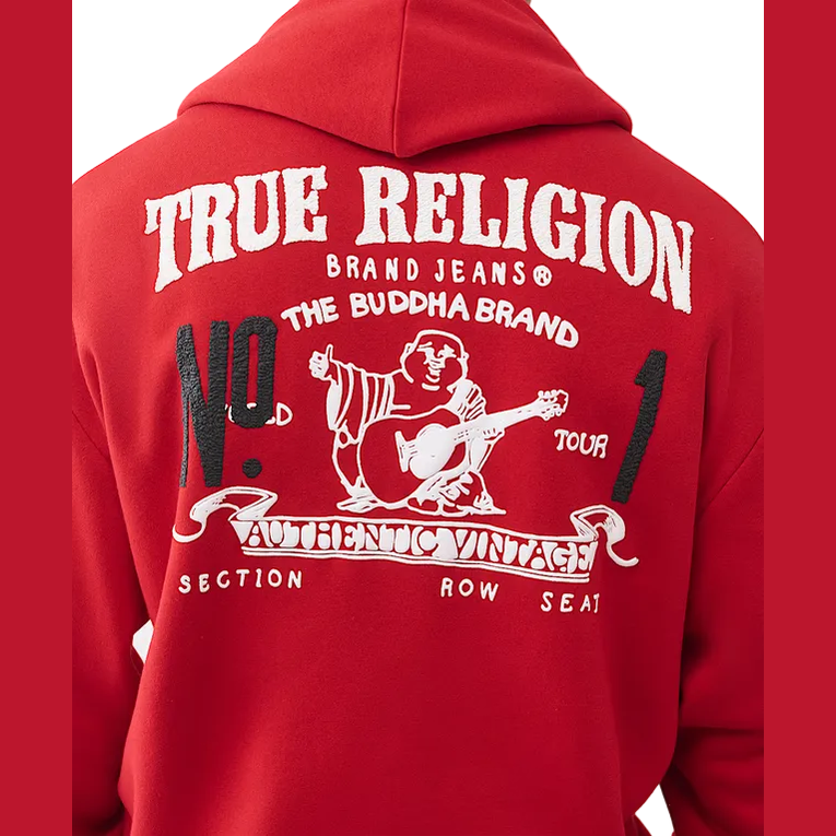 TRUE RELIGION NUMBER ONE SRS ZIP UP HOODIE